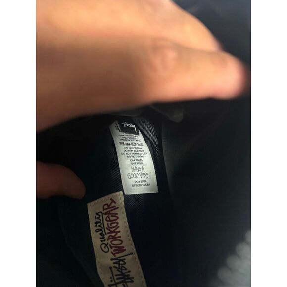 STÜSSY Men Ripstop Overlay Side Pouch Black Used 134261Crossbody Used - Picture 6 of 6